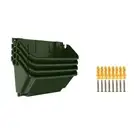 Pack Of 4 Vertical Wall Planter With Easy Installation For Outdoor Use