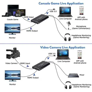 4K HDMI 專業版 視訊擷取卡 USB 3.0 直播 SWITCH 擷取盒 OBS 圖奇 電視盒 採集卡 截取 串