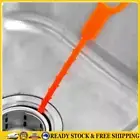 Pipe Dredging Hook Sink Drain Cleaner Bathroom Sewer Hair Remover (Orange) .