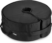 Rhino Round Umbrella Base Weight with Side Slot Opening, 18" ~ Fits Any Offset, Cantilever & Any Outdoor Patio Umbrella Stand ~ Easy Set up