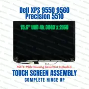 WW8NY HHTKR 15.6" Dell XPS 15 9550 9560 UHD LCD Touch Screen Full Assembly