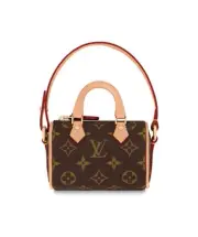 Louis Vuitton Monogram Micro Speedy Bag Charm Mini Pouch Bag