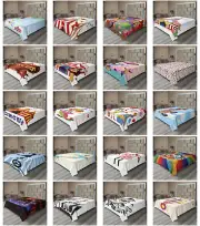 Ambesonne Circus Flat Sheet Top Sheet Decorative Bedding 6 Sizes