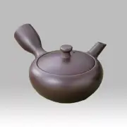 Banko-yaki Kyusu teapot - Iron color - 150cc/ml - obi ami stainless steel net