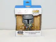 NIB 2022 FUNKO POP STAR WARS THE MANDALORIAN AND GROGU HALLMARK ORNAMENT