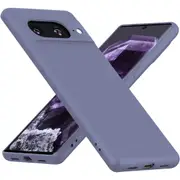 MCC Google Pixel 8a 5G Soft Liquid Silicone Shockproof Case Cover [Grey Purple]