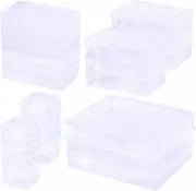 Craft Storage 27 Pack Mixed Large Sizes Big Plastic Boxes Photo Box Rectangular