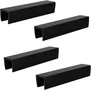 Kisangel Pcs u Shape Reinforcement Groove for Gates Pet Dog Fence Reinforcement Stairway Security Door Grooves