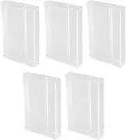 ERINGOGO 5pcs Clear Cassette Tape Case Audio Storage Box for Tapes Transparent Plastic Holder Collectors Djs DIY Projects Organizer