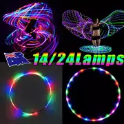 LED Hoop Light Weight Exercise Hoops LED Light Up Hoops Dancing Hoops QT