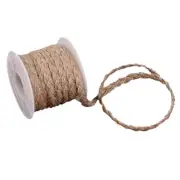 5M Hessian Burlap Jute Weave Braided String Cord Rope Wedding Gift Wrapping