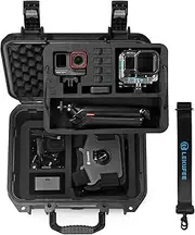 Lekufee Portable Waterproof Hard Case Compatible with Insta360 Ace Pro 2,Insta360 Ace Pro,Insta360 Ace Camera and More Accessories(Case Only)(Includes Shoulder Strap)