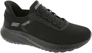 Skechers Men's Squad Chaos-Tough Walk Hands Free Slip-ins Sneaker, Black, 10.5
