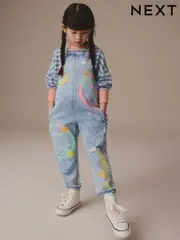 Denim SmileyWorld® 100% Cotton Dungarees (3-16yrs) (E29140) | $66 - $77