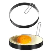 2Pcs Egg Rings 6" Stainless Steel Nonstick Pancake Cooking Ring
