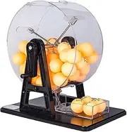 Bingo Game Set Manual Lottery Machine Including Acrylic Bingo Cage and 50 Pcs Ball for Entertainment Venues Shopping Malls