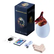 KL-02 Decorative 3D Pterosaur Egg Smart Night Light 16 Colors Remote Control Touch Switch LED Nightlight For Christmas Gift