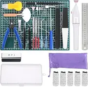 Fippy 29PCS Gundam Model Tools Kit, Model Basic Tools Kit, Hobby Building Tools Kit for Gundam Basic Model Assembling, Building and Repairing