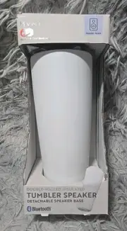 MVMT 16 Oz Insulated Tumbler Bluetooth Speaker White NIB