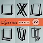 Artiss Coffee Dining Table Legs Bench Steel Metal Box Trapezoid Industrial Black