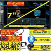 13-19 AND UP DODGE RAM JEEP BLUETOOTH AUX SD CAR RADIO STEREO W/ OPT. SIRIUS XM