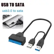 Dual USB 3.0 to SATA Hard Drive Adapter Cable, 2.5 USB ConverterUK HDD /SSD O99C