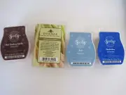 Scentsy Bars 2 Essenza Black Rasberry Lemongrass Thunderstorm Wax Warmer Cubes