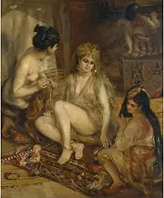 ARTICULOZY Giclee Print Rolled - Renoir - Parisiennes in Algerian Harem - 40x50 Inch Canvas Wall Decor Art Print