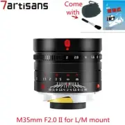 7artisans M35mm F2.0 II Large Aperture Lens for Leica M Mount M7 M8 M9P Camera