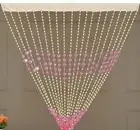 Fancy Pearl Beads String Curtain For Door Color Pink 7 Feet