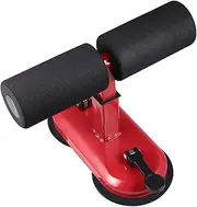 Crunches Aid Abdominal Machine for Waist Fat Reduction Foot Barrier Lightweight Belly Roll Equipment for Home Fitness Suitable for Men and Women Red