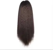 Health 16 - 24 inch synthetic kinky hair ponytail extension piece with drawstring, personal care (brown, 20 inches)