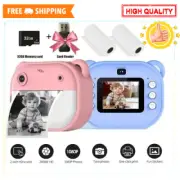 NEW Children Kids Digital Instant Thermal Print Photo Camera With Memory Card