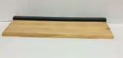 Pottery Barn PB Teen Black Natural Modern Wall wood floating display Shelf 24"