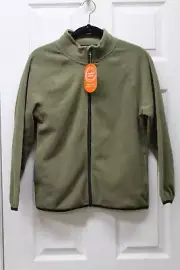 Wonder Nation Boys Fleece Zip Jacket-Uniform Green- Large (10-12)-NWT
