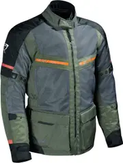 DIFI Corsica Aerotex Motorcycle Textile Jacket, black-green, Size L for Men Black Green