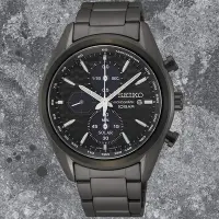 在飛比找Yahoo奇摩購物中心優惠-SEIKO精工 太陽能三眼計時腕錶 母親節 禮物 (V176