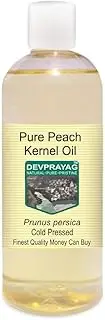 Devprayag Pure Peach Kernel Oil (Prunus persica) Natural Therapeutic Grade Cold Pressed 200ml (6.76 oz)