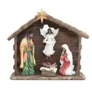 Unto Us a Child is Born: African American Nativity Scene/Set (6 Pieces)