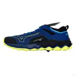 【滿千免運】MIZUNO 男款 GORE-TEX 防水透氣 慢跑鞋 藍X螢光綠 J1GJ225962