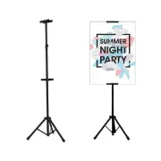 Poster Board Stand, Double-Sided Easel Stand Floor Sign Holder Tripod with Ba...