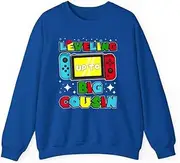 [X.Style] Leveling Up to Big Cousin Gaming Boys Girls Toddler ds006 Sweater Royal S