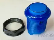 Lot 2pcs Adafruit 30mm LED Arcade Button, Translucent Blue, SPST Momentary