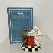 COCA COLA - “Cool Off With Coke” Emmett Kelly & Polar Bear Figurine in Box