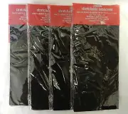 Book Covers 4 Pc Lot Black Jumbo Stretchable Reusable Text Binder School New