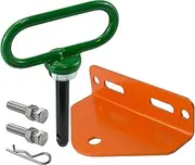Universal Towing Hitch Kit 3/4" Zero Turn Mower Hitch and 1/2" Magnetic Lawn Mower Trailer Hitch Pin (Combo Pack Green＋Orange)