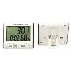 LED Digital Thermometer Alarm Clock Humidity Meter Hygrometer Room Temperature