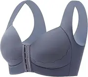 [Generic] Plus Size Bra Underwear for Women with Small Chest and Flat Chest Showing Big Gathered Outward Expansion Anti Drooping Seamless No Ring Bra Wireless Support Bras for Women