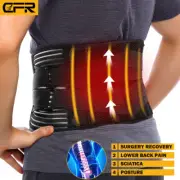 Lumbar Brace Lower Back Support Belt Orthosis Posture Waist Trimmer Pain Relief