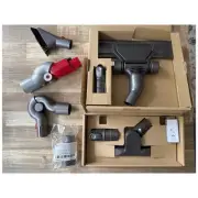 NWT Cordless Dyson Handheld Tool Kit and Furniture Cleaning Kit 6 Piece Bundle